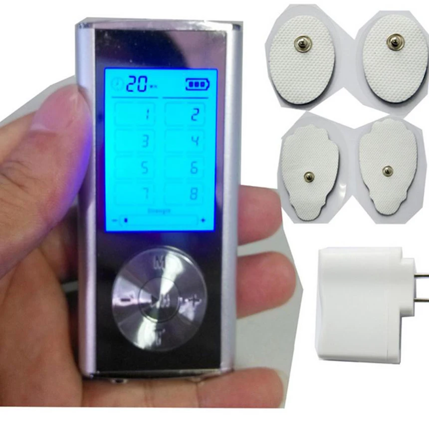 2 Channels Ems Machine Acupuncture Digital Meridian Massager 4 Tens