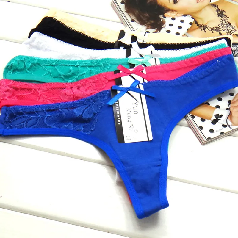 

woman underwear women lace panties cotton thong g string sexy tanga mujer lady strings lingerie femme underpants female 3pcs
