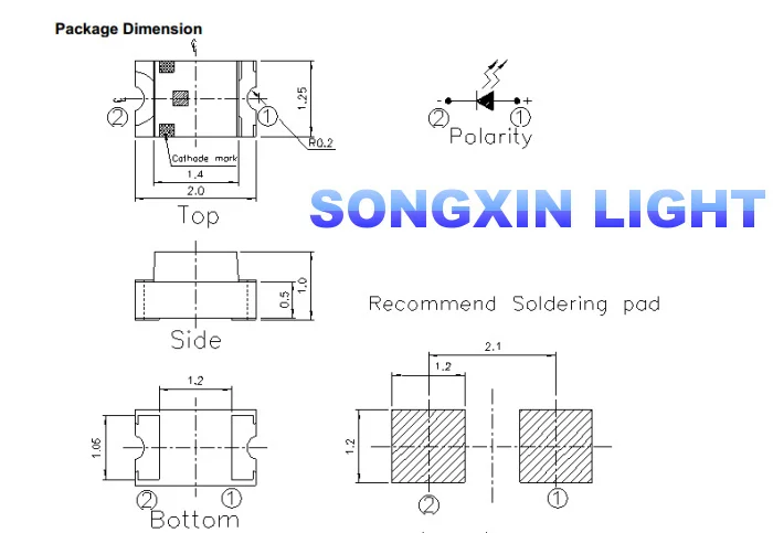 5000 шт./лот 0805 ультра яркие SMD R/G/B/W/Y светодиоды 1000 шт. LED красный зеленый синий белый