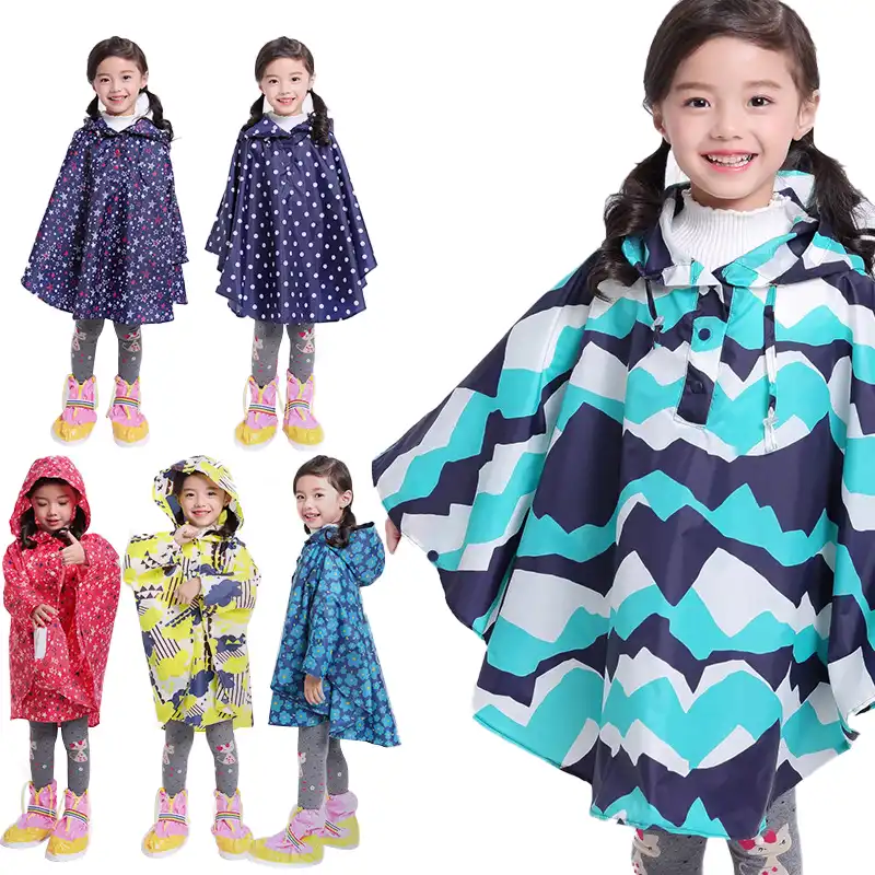 Ajustarse Contribuyente patrocinador Gabardina estilo impermeable capa para niños tipo Poncho de lluvia ...