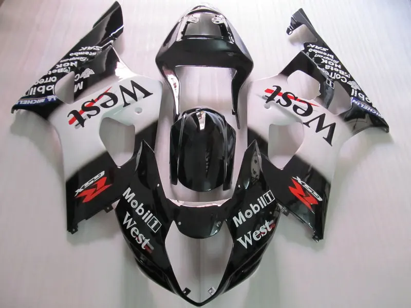 Fairing kit for GSXR1000 K3 03 04 GSXR 1000 2003 2004 ABS WEST White