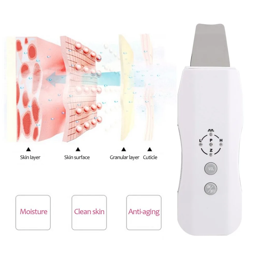 

Facial Cleanser Ultrasonic Skin Spatula Anion Skin Cleaner with Ionic Technology for Natural Exfoliation & Nourishment