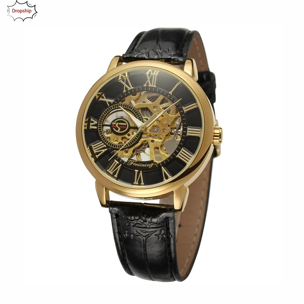 

OYOKY 2019 Winner Number Sport Design Bezel Golden Watch Mens Watches Brand Luxury Clock Men Automatic Skeleton 3D Watch 18Oct25