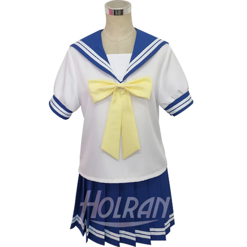 Летняя школьная форма для костюмированной вечеринки Lucky star Konata Izumi Kagami Hiiragi