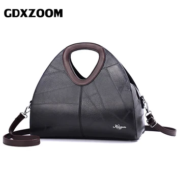 

GDXZOOM 2019 Fashion Women Handbags Crossbody Shoulder Black PU Material Schoudertas Dames For Girls Leather Women