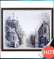 Perfect golden panno,Needlework,DIY DMC Cross stitch,Sets For Embroidery kit 14ct unprinted cotton thread beautiful scen Cross-Stitching 56