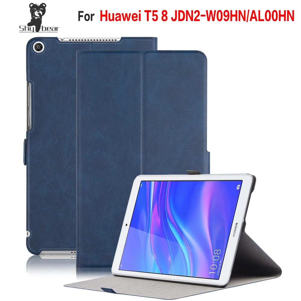 Из искусственной кожи чехол для huawei Honor 5 JDN2 W09HN/AL00HN фундамент Крышка 2019 T5 8 +