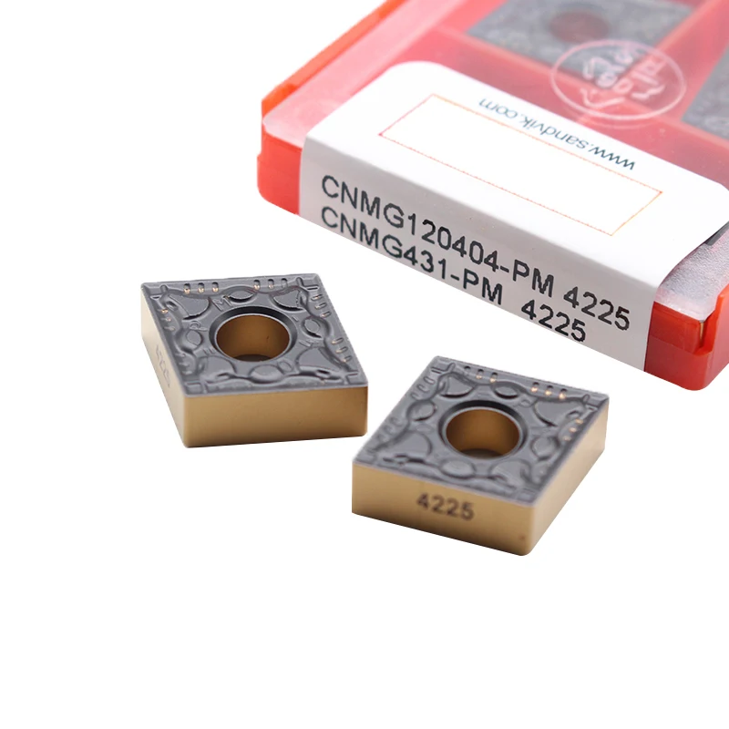 

CNMG120404 PM 4225 Sandvik External Turning tool CNMG 120404 Carbide Insert Lathe Cutting Tool CNC for Steel