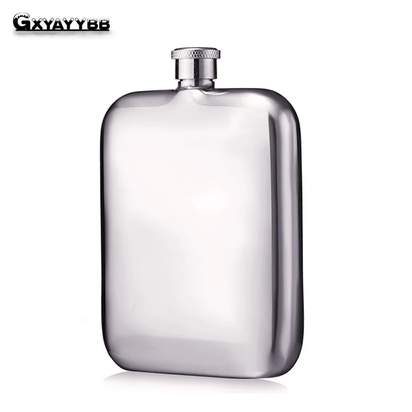 

Portable 101-200mL Stainless Steel Hip Flasks Liquor Whisky Alcohol Drinkers Mini Flask with Screw Cap Funnel Cap Free funnel
