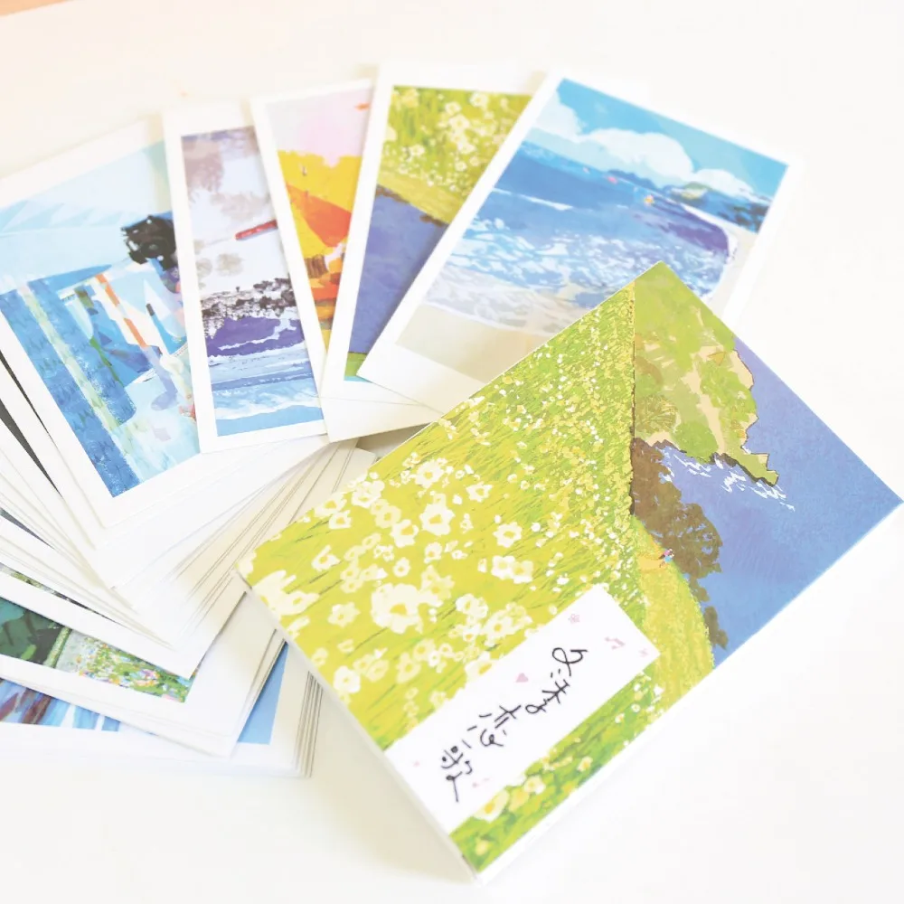 

30 Sheets/Set Novelty Winter Sonata Series Postcard Greeting Card Message Card Birthday Gift Card