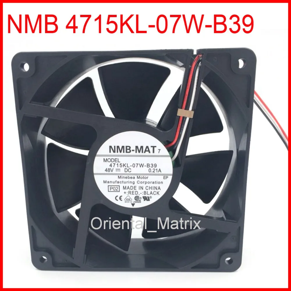

Бесплатная доставка NMB-MAT 4715KL-07W-B39 12038 48В 0.21A охлаждающий вентилятор