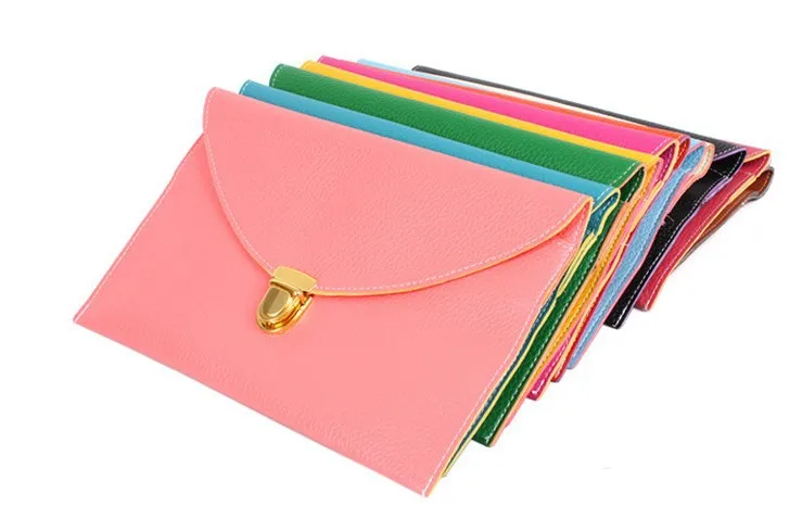 100 шт./лот FEDEX Быстрая новые акции леди муфты конверт сумка, искусственная кожа красочные сумка для женщин