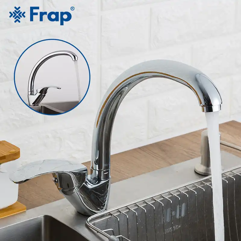 Frap Big Promotion Zinc Alloy Deck Mounted Kitchen Sink Faucet Cold And Hot Water Tap 360 Degree Swivel Mixer Faucets Torneira Kitchen Sink Faucet Mixer Faucetwater Tap Aliexpress