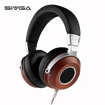 

SIVGA SV004 wooden Over-ear Hifi Stereo bass dj monitor Headphones With Microphone Dynamic Earpiece earphone Headset