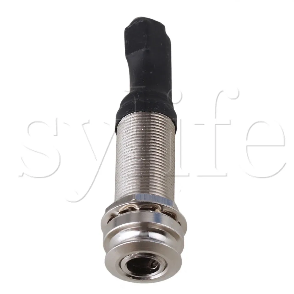 

1/4" Silver Passive Guitar Piezo Pickup Output End Pin Jack 2.5mm Input