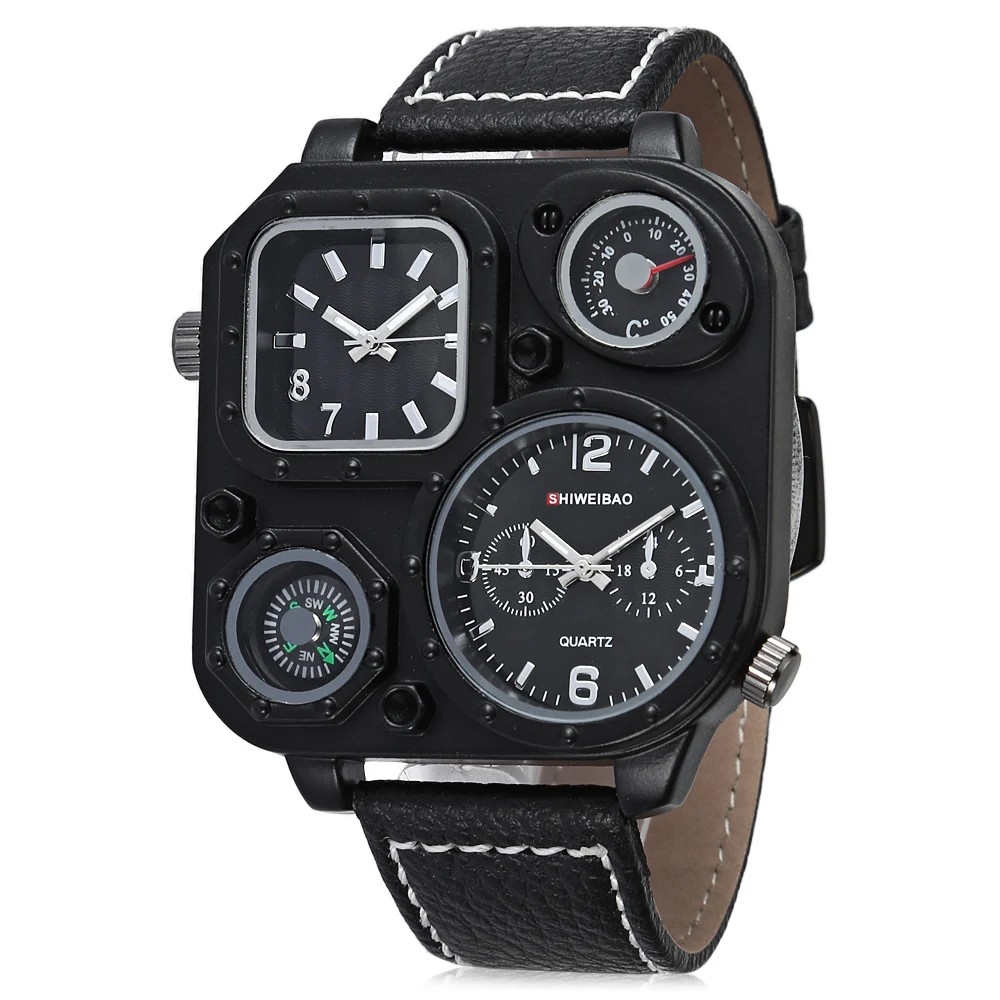 DUAL TIME ZONES ARMY MILITARY WATCHES FOR MEN QUARTZ WATCH FREE SHIPPING LUXURY BRAND DZ CLOCK MAN drop shipping (8)