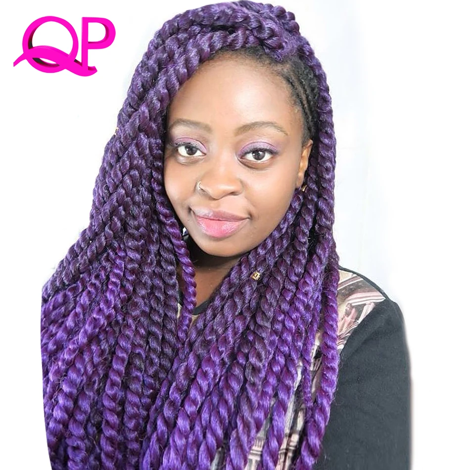 Qp Hair Havana Twist Ombre Braiding Hair 22inch 120g Synthetic