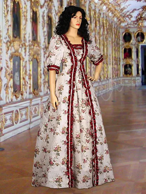 Freeshipping Dhl Summer Dress Renaissance Inspired Handmade In Freeshipping Dhl Summer Dress Renaissance Inspired Handmade In Fl Print Women Party Dresses