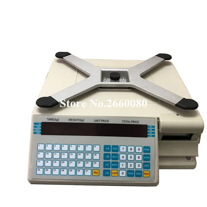 الباركود مقعد مقياس داهوا (TM-15A-5D) تجارية السعر الحوسبة التجزئة الإلكترونية التوازن مع طابعة التسمية الطباعة مقياس