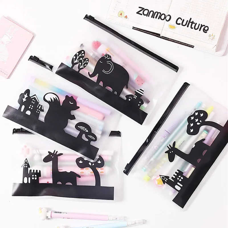 

Creative Transparent Scrub Animal Cosmetic Bag Travel PVC Makeup Beauty Case Storage Small Make Up Bag Pouch Dropshipping