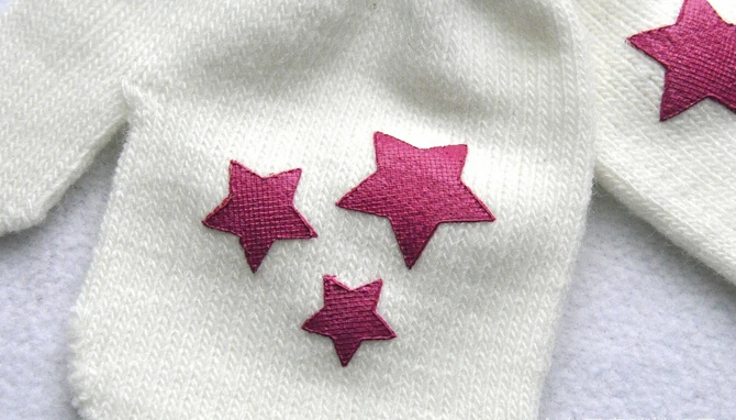 Зима, 4 цвета, детские варежки в горошек со звездами и сердечками, мягкие вязаные теплые перчатки для мальчиков и девочек