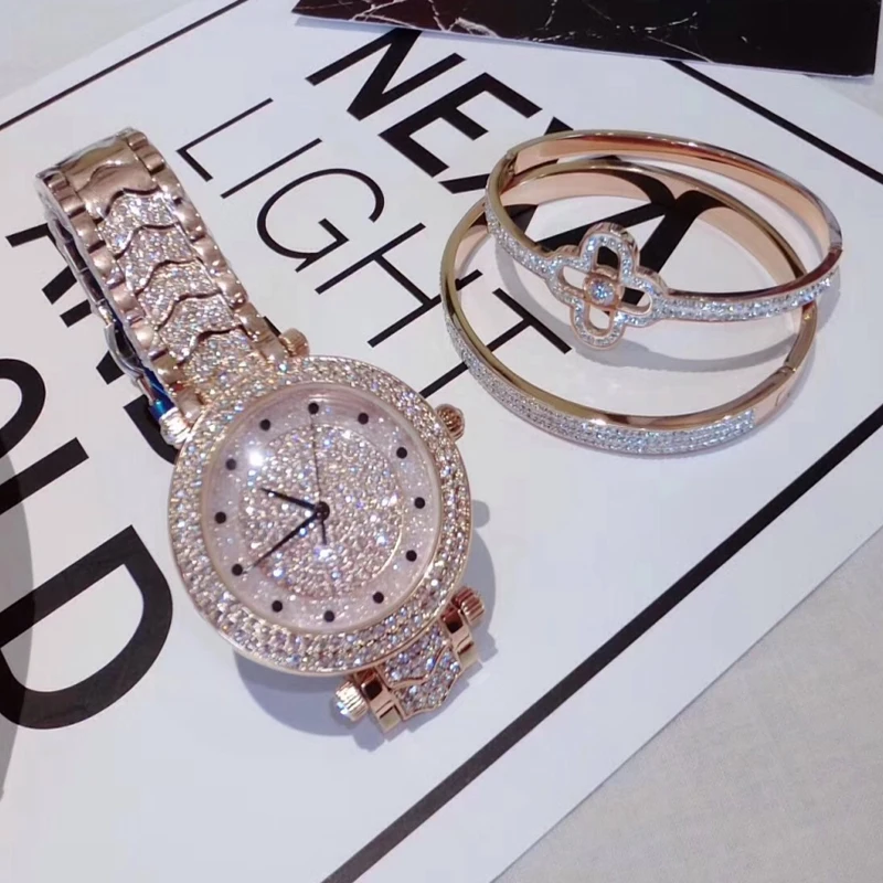 Часы женские кварцевые из нержавеющей стали с бриллиантом|clock brand|clock fashionclock girl |