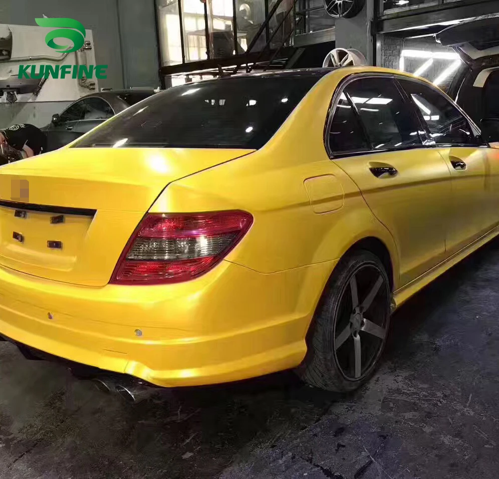 Car Vinyl film Body Sticker Car sticker Electro-optic yellow (8)