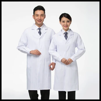 

Free Shipping White Lab Coat Medical Clothes Doctors Uniforms for Women/Men Medical Clothing