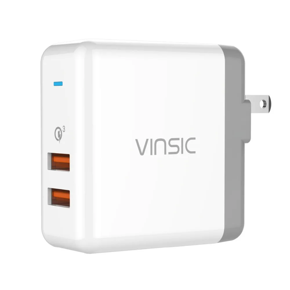 Vinsic 36W Quick Charge 3 0 Dual USB QC3.0 настенное зарядное устройство для iPhone iPad Samsung Galaxy S7/S6/Edge Mi5