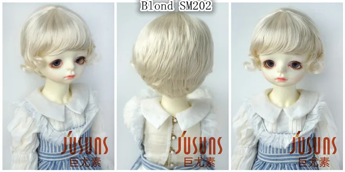 JD459 1/6 1/4 1/3 модные короткие парики BJD для YOSD MSD SD синтетический мохеровый парик Размер 6-7 дюймов 7-8 дюймов 8-9 дюймов кукольные волосы