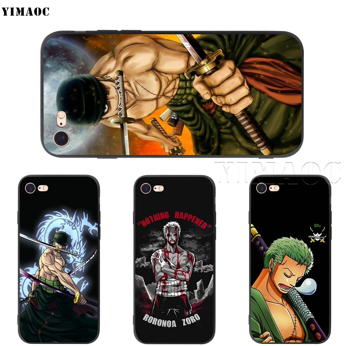 YIMAOC Цельный силиконовый мягкий чехол Roronoa Zoro для iPhone 11 Pro XS Max XR X 8 7 6 6S Plus 5 5S SE