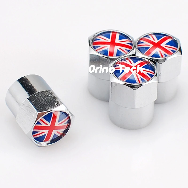 Автомобильный Стайлинг Union Jack эмблема брелок автомобильный вентиль шины колеса