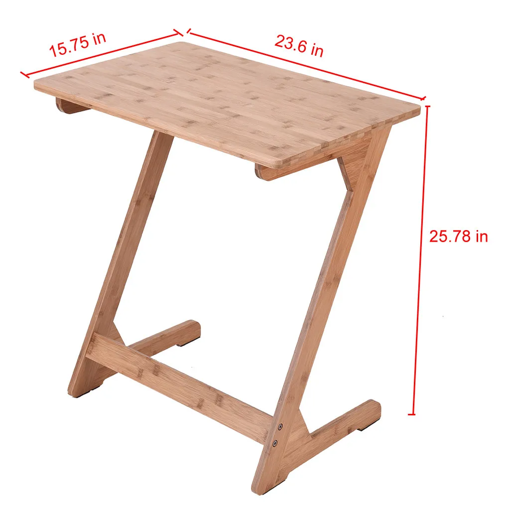 Современный диван-столик в скандинавском стиле, ТВ-поднос, диван-Торцевая сторона, столик для ноутбука, бамбуковый журнальный столик, мебель, mesa de centro escritorio