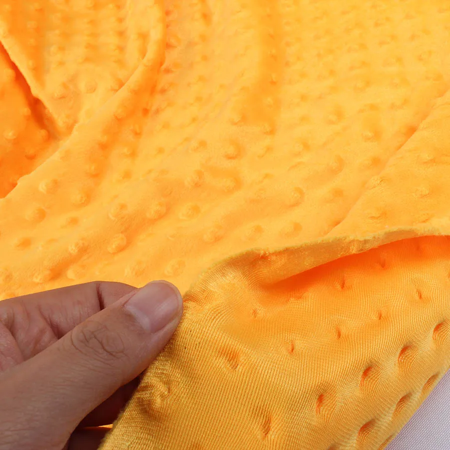 1 ярд рельефные точки Minky cuddle ткань Ultrasoft флис постельные принадлежности одеяло подушка матрас ребенка touch швейный материал