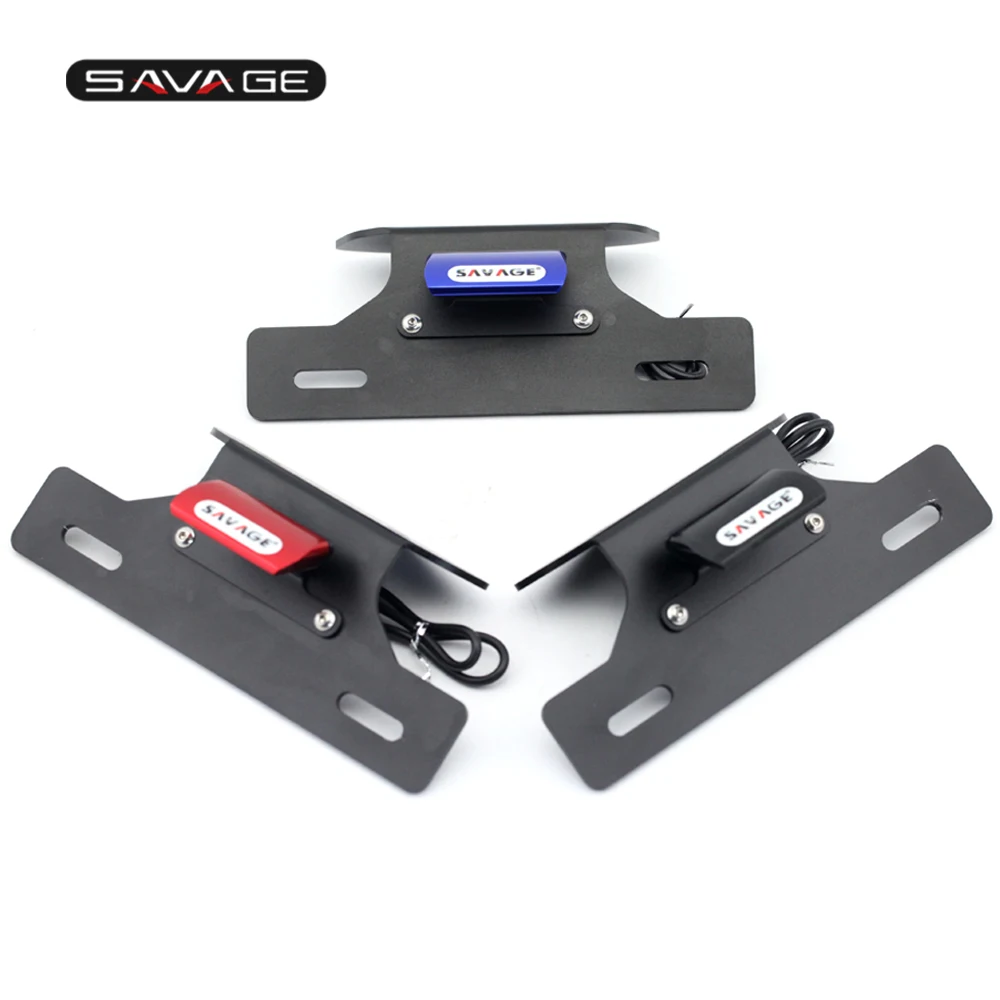 

License Plate Holder For SUZUKI GSX-R 600 GSX-R 750 GSXR 600 750 2011-2018 2017 Mount Bracket LED Lights Motorcycle Accessories