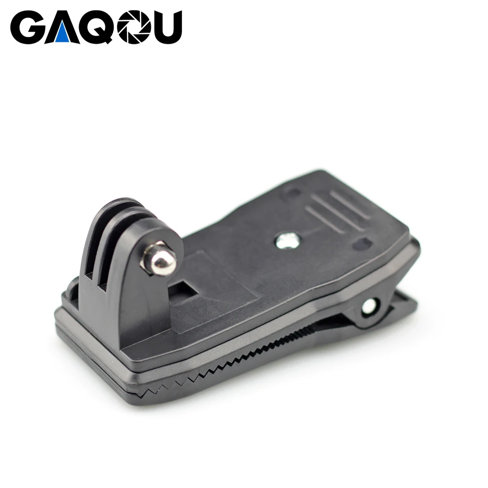 

360 Degree Quick Release Rotary Backpack Hat Clip Fast Clamp Mount For GoPro Hero 7 6 5 4+ Sports Action Cameras Rec-Mounts