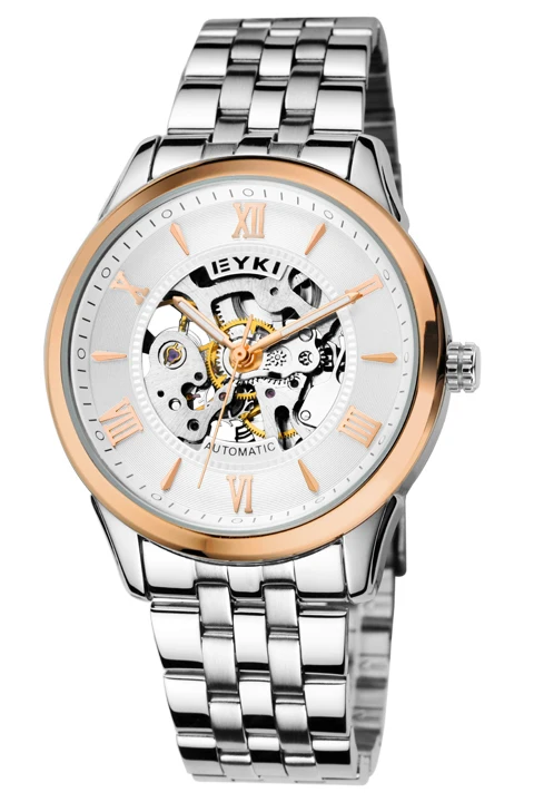 Brand EYKI Roman leisure and business men watch mechanical watch back through the hollow retro