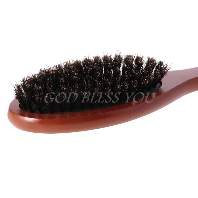 Antistatic Bristle Hair Brush Comb Wooden Handle Massage Head Hair Care Salon Drop Shipping