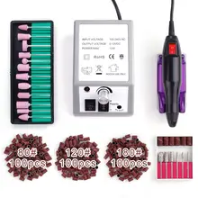 Электрический ногтей сверла фрезерный станок аппарат для маникюра жидкость для снятия лака Керамика резак педикюрные ножницы пилочки для ногтей