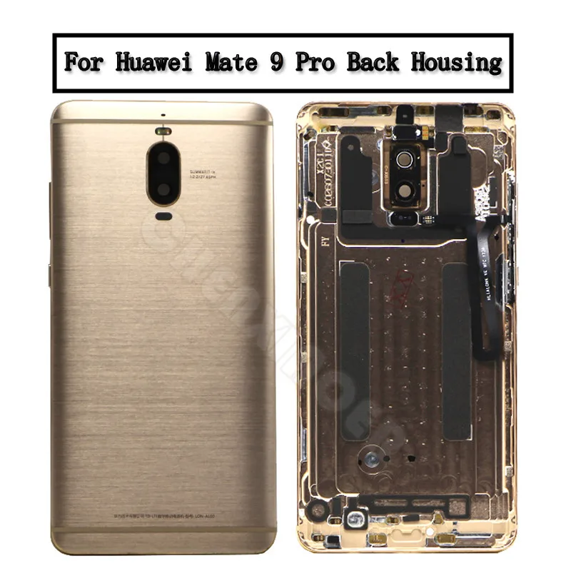 Для Huawei Mate 9 Pro Задняя крышка батареи задняя корпуса с объективом камеры|Корпусы и