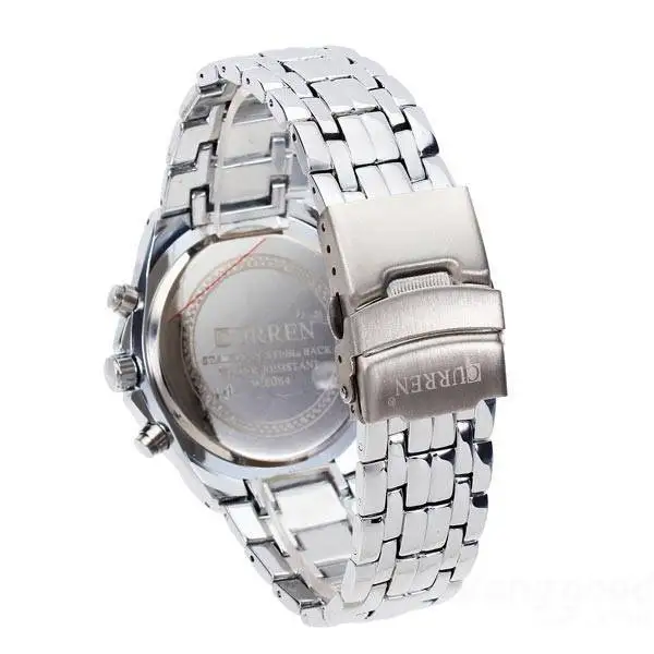  Curren Brand Fashion Men's Full stainless steel Military Casual Sport Watch waterproof relogio masc