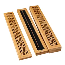 1 шт. бамбуковая курильница ручная резьба полая подставка для ароматических палочек Joss палочка коробка лежа курильница домашний декор для гостиной и офиса