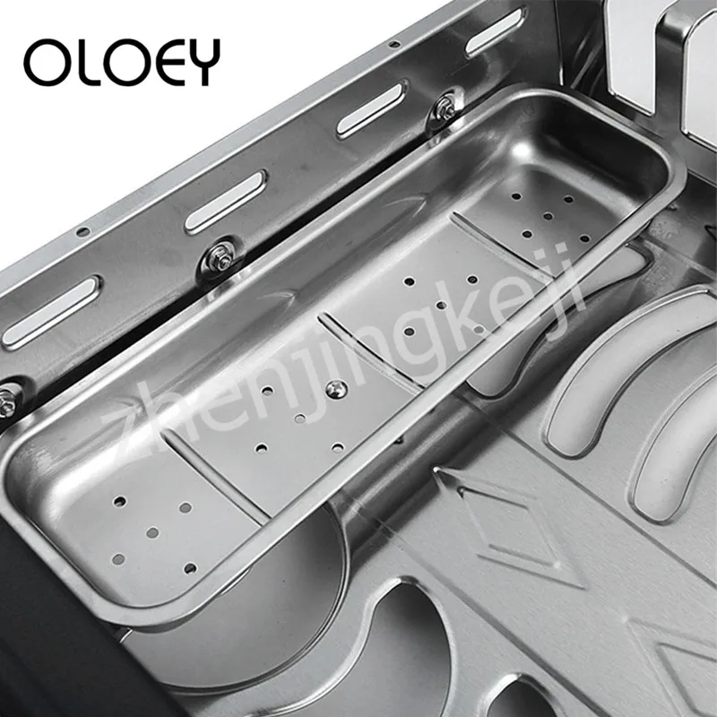 Kitchen Disinfection Cabinet Embedded Tableware Disinfection Cupboard Double Layer Dual Display Front Open Ozone Multifunction