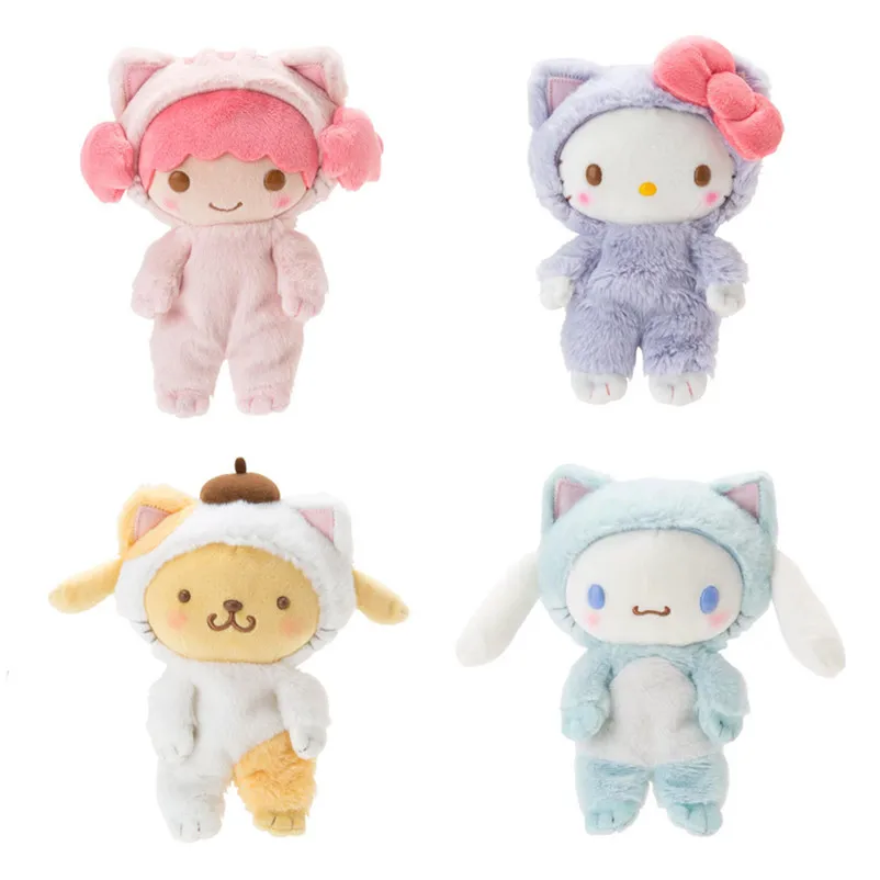 1pc New Cartoon My melody little Twin stars Figure Stuffed Dolls Cosplay Cat Plush Toys
