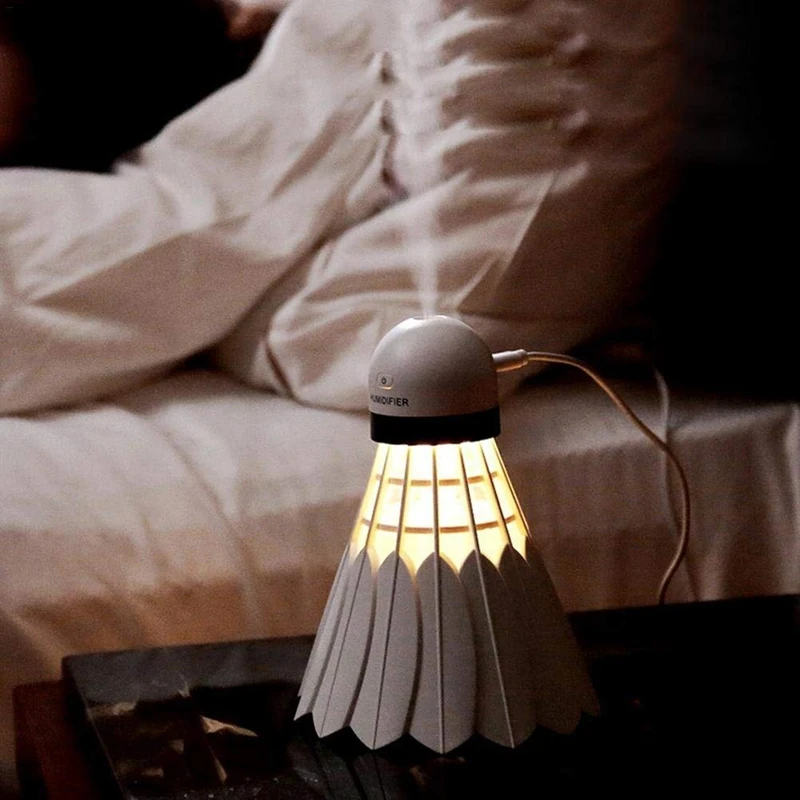 USB увлажнитель для бадминтона, мини-увлажнитель, 12 часов увлажнения, воздушный диффузор, увлажняющий спрей, бесшумная работа для дома и офиса