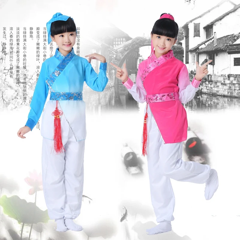 

Chinese style children's costume Hanfu Guoxue clothing primary and secondary school uniforms reading recited stage costumes