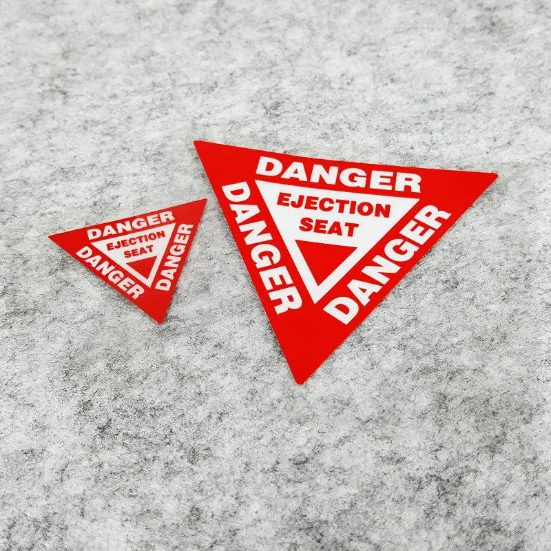 2PCS Funny Warning DANGER EJECTION SEAT Car Stickers Motorcycle Vinyl ...