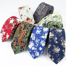 Галстук Классический мужской клетчатый галстук Повседневный милый цветочный Пейсли костюм галстук-бабочка мужские хлопковые Узкие галстуки цветной галстук