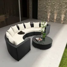 Диван мебель уличная ротанговая мебель 5 шт круглый секционный диван набор