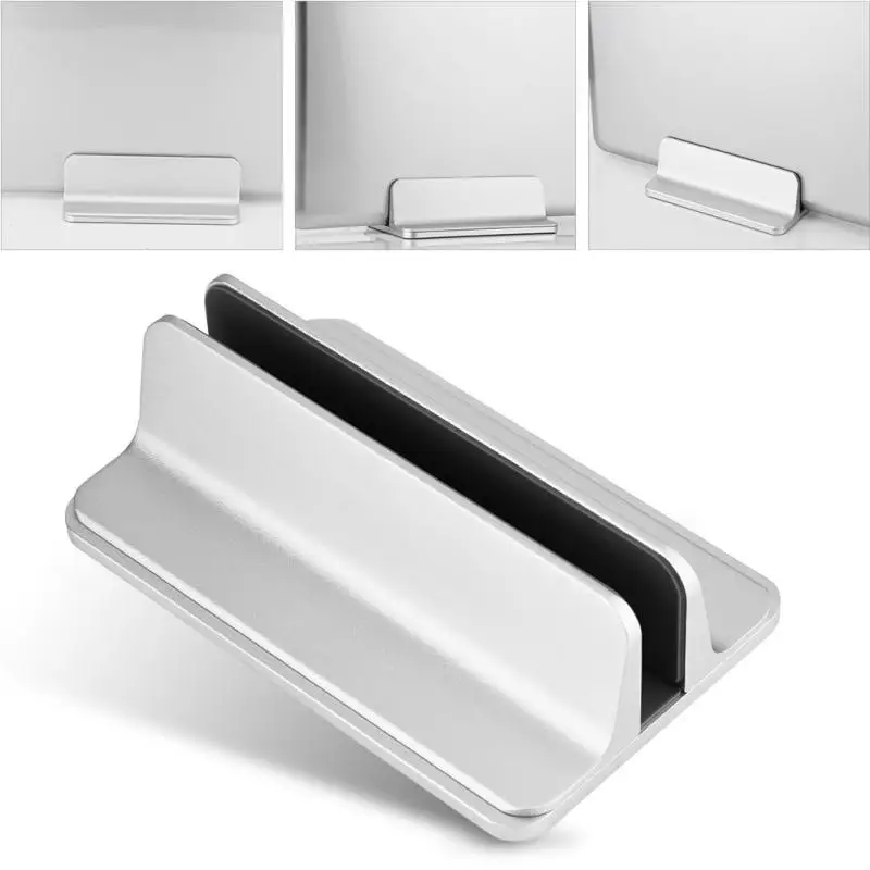 Регулируемая алюминиевая вертикальная подставка для ноутбука держатель для ноутбуков компактный кронштейн